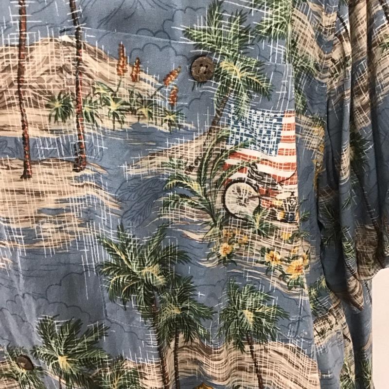 古着 USED シャツ、ブラウス 半袖 半袖シャツ カラーシャツ 半袖カットソー アロハシャツ プリントシャツ XXL プリント マルチカラー / マルチカラー /  メンズ USED 古着 中古 10106647