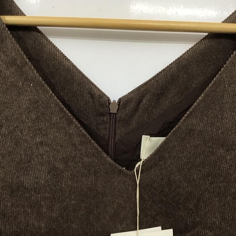 メルロー merlot ワンピース ロングスカート FREE 無地 茶 / ブラウン /  レディース USED 古着 中古 10130547