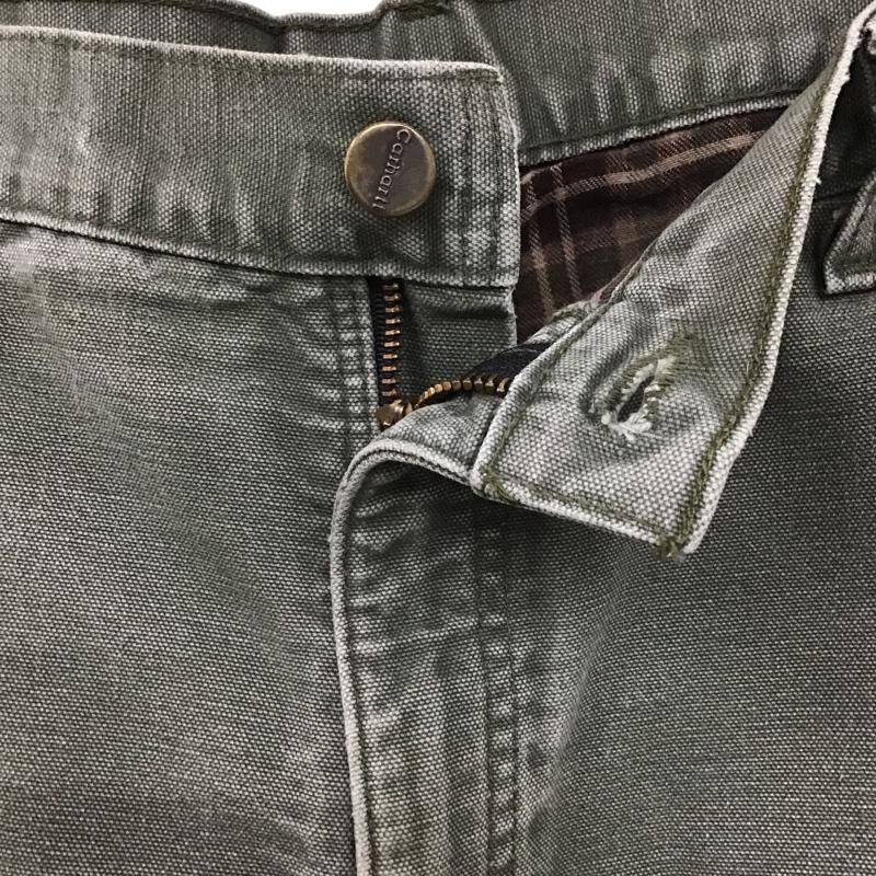 カーハート Carhartt パンツ ワークパンツ、ペインターパンツ ワイドパンツ カーゴパンツ ミリタリーパンツ デニムジーンズ 36 ロゴ、文字 カーキ / カーキ /  メンズ USED 古着 中古 10105588