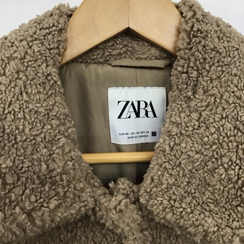 ザラ ZARA ジャケット、上着 ジャンパー、ブルゾン XS 無地 茶 / ブラウン /  レディース USED 古着 中古 10142880