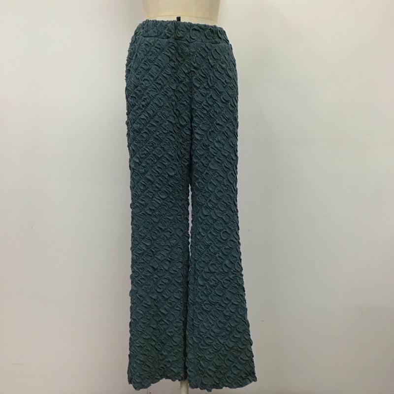 フリークスストア FREAK S STORE パンツ ワークパンツ、ペインターパンツ カジュアルパンツ ワイドパンツ ストレッチパンツ M 総柄 青 / ブルー /  レディース USED 古着 中古 10114477