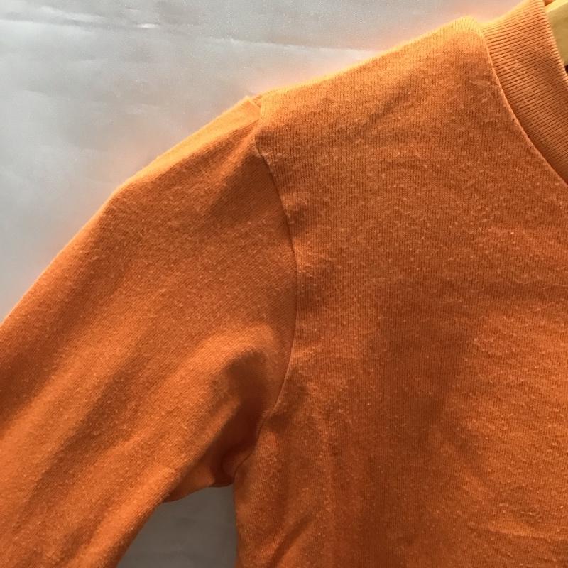 ミキハウス MIKIHOUSE Tシャツ 長袖 120cm 無地 橙 / オレンジ /  ガールズ USED 古着 中古 10116786