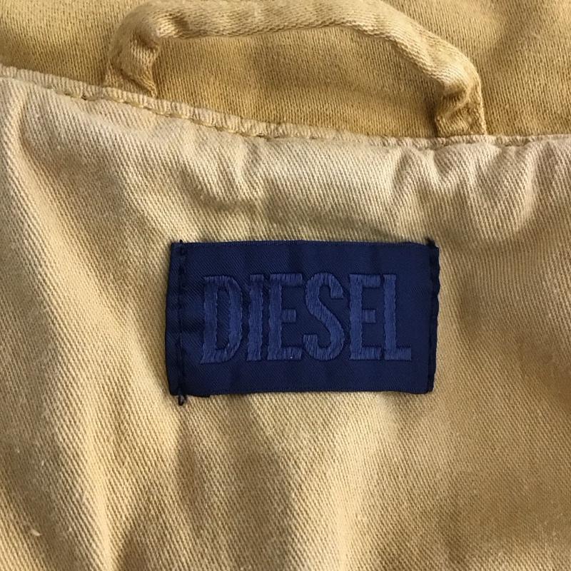 ディーゼル DIESEL コート トレンチコート コットン XXS 無地 マスタード / マスタード /  レディース USED 古着 中古 10115276