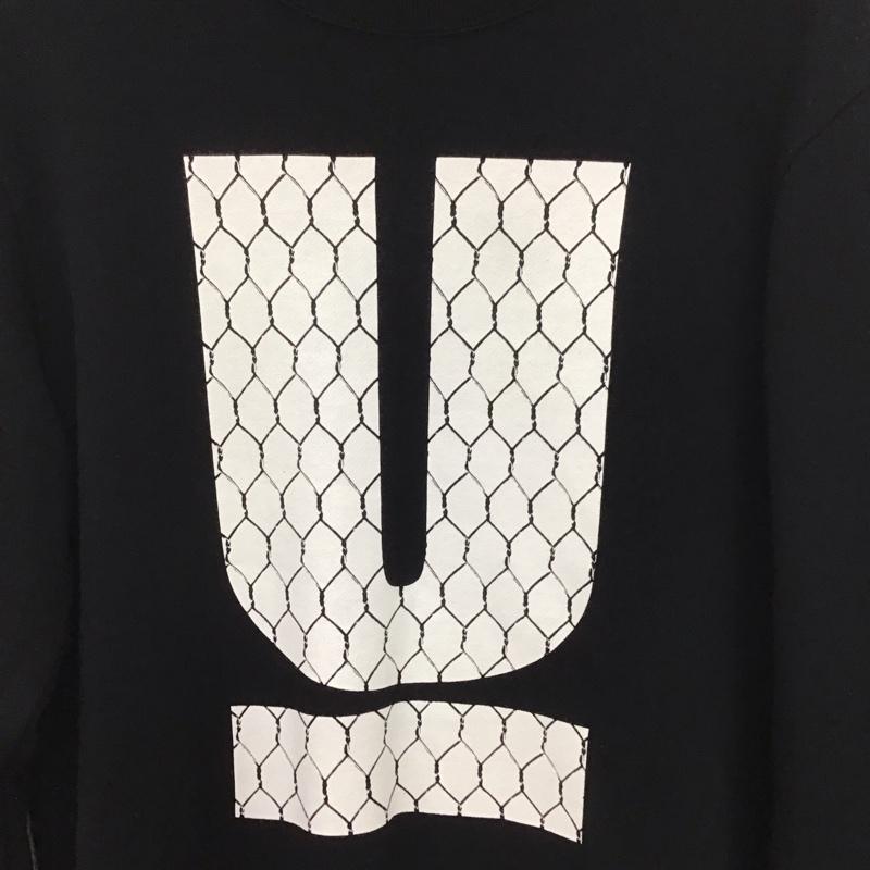アンダーカバー UNDERCOVER トレーナー 長袖 長袖トレーナー スウェット クルーネック プルオーバー 2 ロゴ、文字 黒 / ブラック /  メンズ USED 古着 中古 10139835