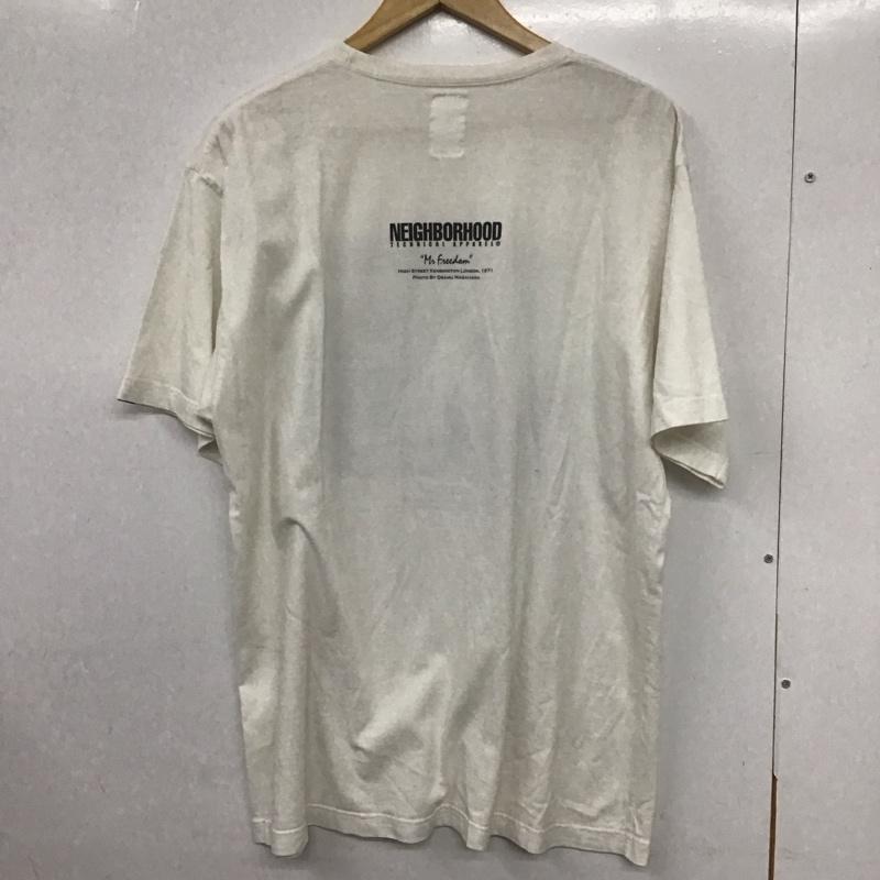 ネイバーフッド NEIGHBORHOOD Tシャツ 半袖 半袖カットソー プリントTシャツ クルーネックカットソー 4 プリント 白 / ホワイト /  メンズ USED 古着 中古 10132675