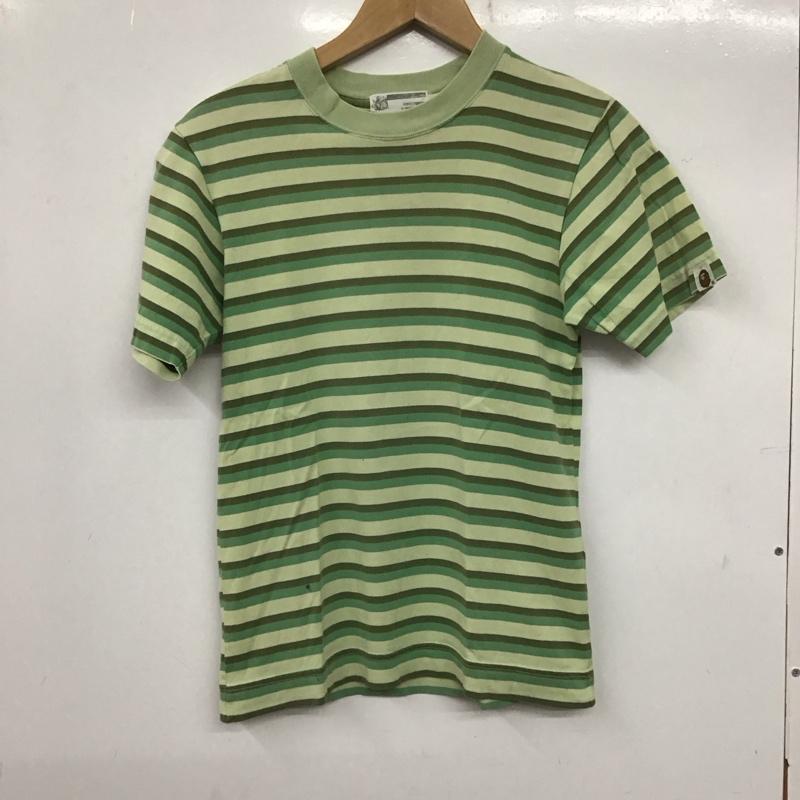 アベイシングエイプ A BATHING APE Tシャツ 半袖 XS ボーダー柄 マルチカラー / マルチカラー /  レディース USED 古着 中古 10139924
