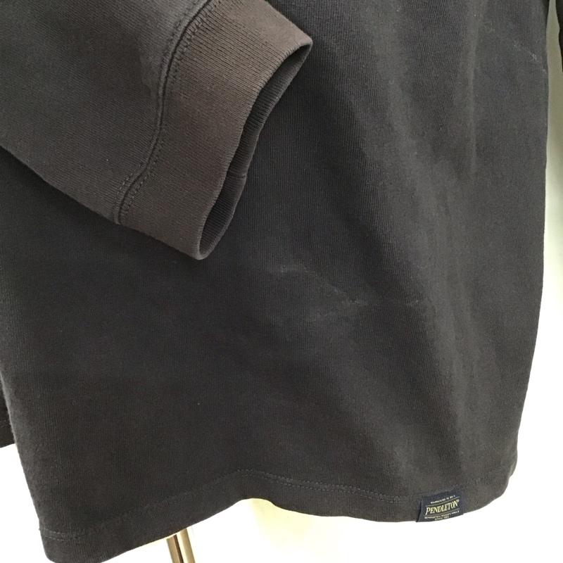 ペンドルトン PENDLETON Tシャツ 長袖 0475-1001 クルーネック ロンT 胸ポケット L 刺繍 紺 / ネイビー /  メンズ USED 古着 中古 10125797