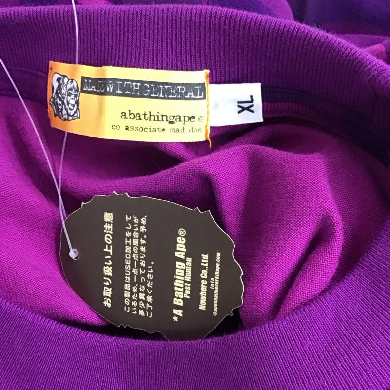 アベイシングエイプ A BATHING APE Tシャツ 半袖 半袖カットソー プリントTシャツ クルーネックカットソー 初期 XL カモフラージュ柄・迷彩 マルチカラー / マルチカラー /  メンズ USED 古着 中古 10127802