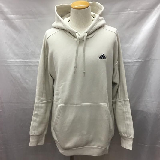 アディダス adidas パーカー 長袖 hg1841 長袖パーカー スウェット トレーナー プルオーバー ロゴ、文字 ベージュ / ベージュ /  メンズ USED 古着 中古 10115001