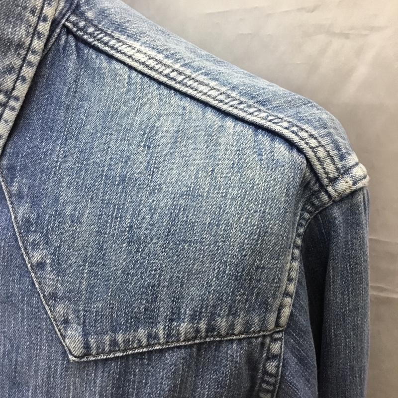 ブルーブルー BLUE BLUE シャツ、ブラウス 長袖 デニムシャツ ウエスタンシャツ 2 無地 青 / ブルー /  メンズ USED 古着 中古 10116083