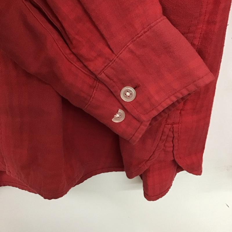 シュプリーム Supreme シャツ、ブラウス 長袖 長袖シャツ チェックシャツ カラーシャツ L チェック 赤 / レッド /  メンズ USED 古着 中古 10140851