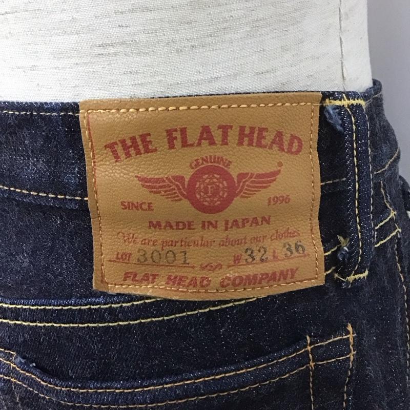 フラットヘッド The Flat Head パンツ デニム、ジーンズ デニムパンツ スリムパンツ ジーンズ カジュアルパンツ ストレートパンツ 32インチ 無地 インディゴ / インディゴ /  メンズ USED 古着 中古 10107756