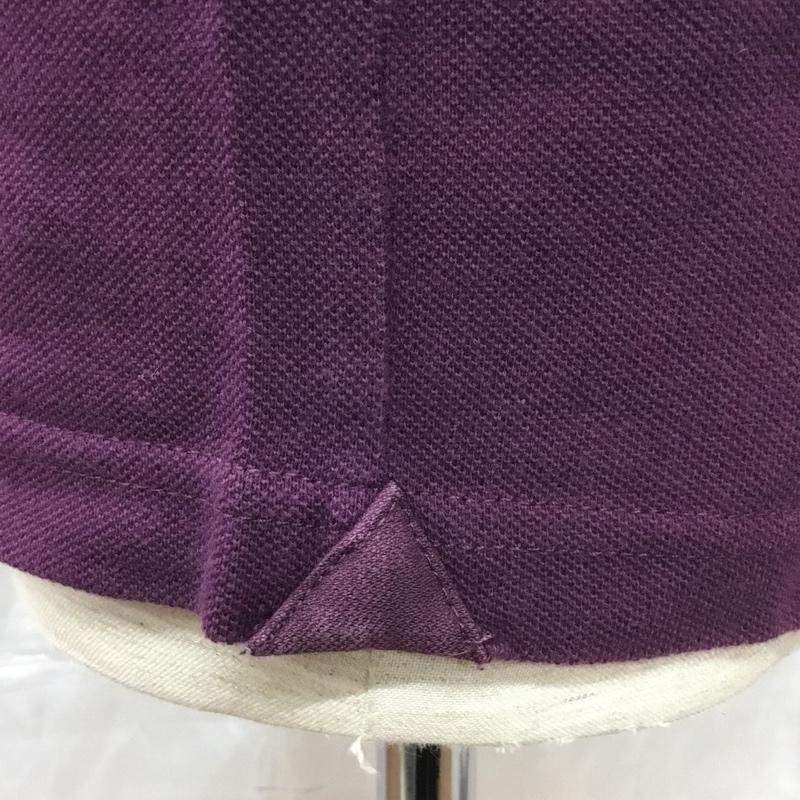 ジュンハシモト junhashimoto ポロシャツ 半袖 nuc41tt0103fc JUNHASHIMOTO×nanouniverse 半袖ポロシャツ 半袖カットソー XL 無地 紫 / パープル /  メンズ USED 古着 中古 10114578