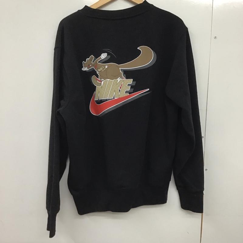 ナイキ NIKE トレーナー 長袖 ib3304-010 クラブBBネオバーシティLSクルー 長袖トレーナー L ロゴ、文字 黒 / ブラック /  メンズ USED 古着 中古 10146454