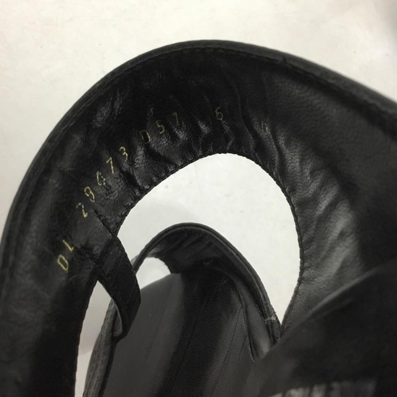サルヴァトーレフェラガモ Salvatore Ferragamo サンダル サンダル ヒール 無地 黒 / ブラック / X 銀 / シルバー /  レディース USED 古着 中古 10149820