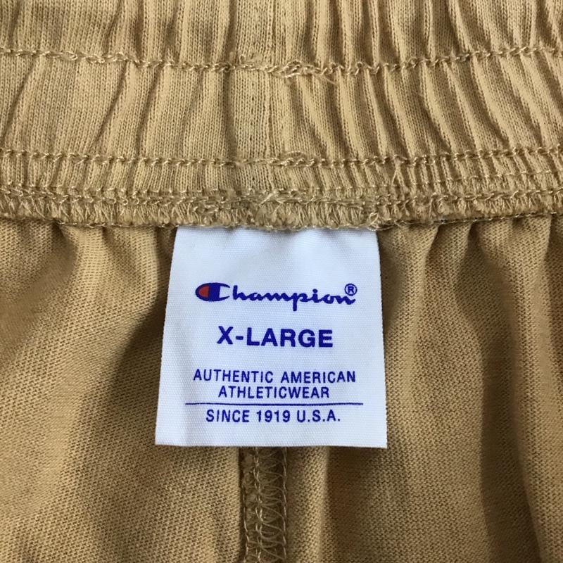 チャンピオン Champion パンツ ショートパンツ c8-r513 ロゴショートパンツ ハーフパンツ カジュアルパンツ XL ロゴ、文字 ベージュ / ベージュ /  メンズ USED 古着 中古 10112976