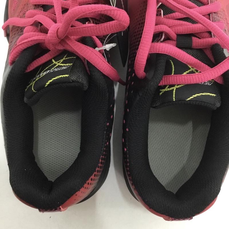 ヨネックス YONEX スニーカー スニーカー SHTAD2WG パワークッション エアラスダッシュ2 ワイドGC テニスシューズ 23cm 23.0cm ロゴ、文字 黒 / ブラック / X 桃 / ピンク /  レディース USED 古着 中古 10149912