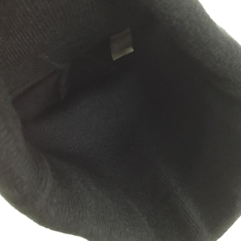 ステューシー STUSSY 帽子 ニット帽 ボンボン ロゴ、文字 黒 / ブラック /  メンズ USED 古着 中古 10133398