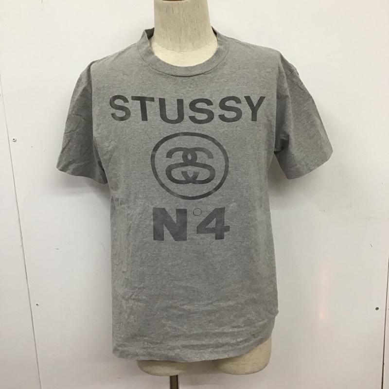 ステューシー STUSSY Tシャツ 半袖 90年代 クルーネック M ロゴ、文字 灰 / グレー /  メンズ USED 古着 中古 10107640