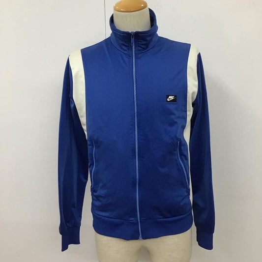 ナイキ NIKE ジャケット、上着 ジャンパー、ブルゾン ジップアップジャケット ジャンパー ジャージ 古着 スポーツウェア M ロゴ、文字 白 / ホワイト / X 青 / ブルー /  メンズ USED 古着 中古 10111624