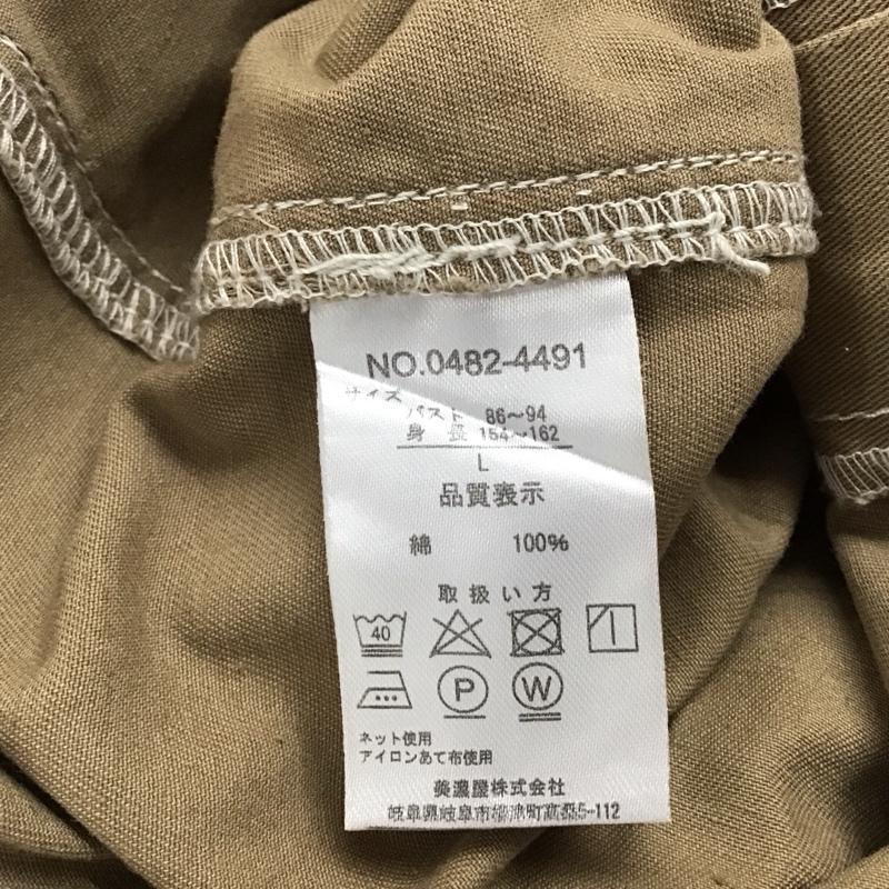 ディッキーズ Dickies サロペット・オーバーオール サロペット、オーバーオール オーバーオール つなぎ オールインワン L 無地 ベージュ / ベージュ /  レディース USED 古着 中古 10149340