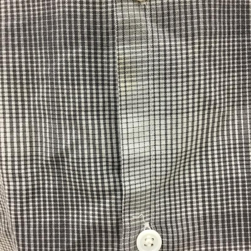 ロット ホロン lot holon シャツ、ブラウス 半袖 半袖シャツ カラーシャツ チェックシャツ カジュアルシャツ 46 チェック 白 / ホワイト / X 灰 / グレー /  メンズ USED 古着 中古 10105802