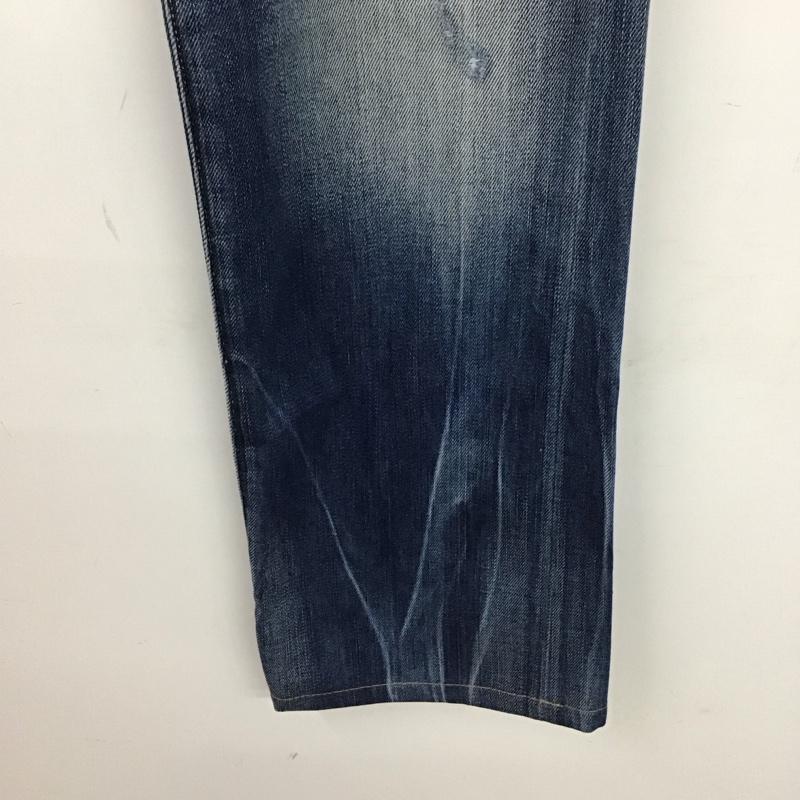 ジースターロゥ G-STAR RAW パンツ デニム、ジーンズ デニムパンツ ストレートパンツ ワイドパンツ カジュアルパンツ 29インチ プリント インディゴ / インディゴ /  メンズ USED 古着 中古 10117836