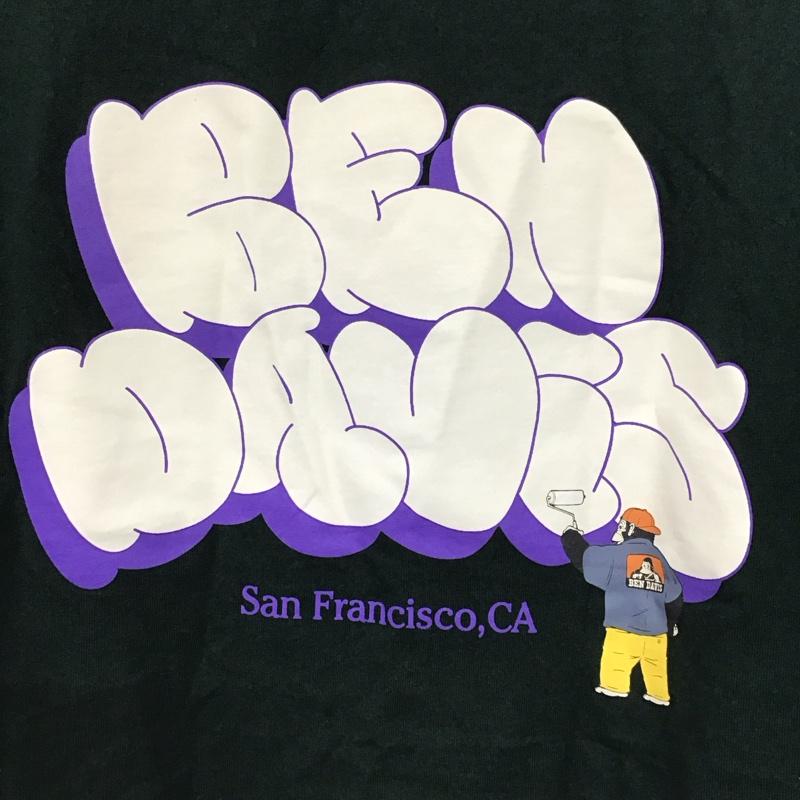 ベンデイビス BEN DAVIS Tシャツ 半袖 半袖カットソー プリントTシャツ クルーネックカットソー L プリント 緑 / グリーン /  メンズ USED 古着 中古 10133631
