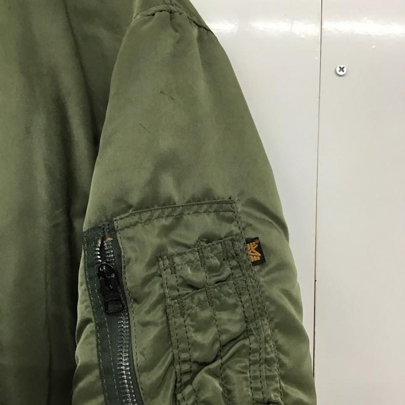アルファインダストリー Alpha Industries ジャケット、上着 ジャケット、ブレザー フライトジャケット ジップアップジャケット アウター S 無地 カーキ / カーキ /  メンズ USED 古着 中古 10132254