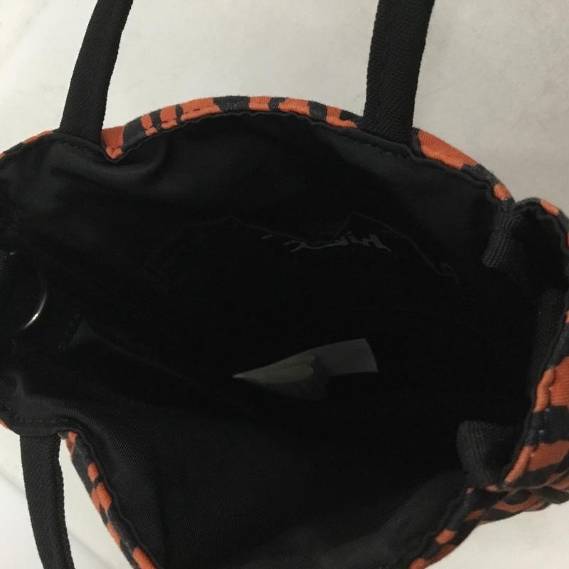 エックスガール X-girl ハンドバッグ ハンドバッグ 105202053004 ミニトートバッグ ゼブラ柄 ONE SIZE ロゴ、文字 黒 / ブラック / X 橙 / オレンジ /  レディース USED 古着 中古 10142842