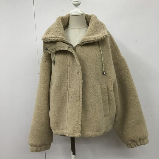 ザラ ZARA ジャケット、上着 ジャケット、ブレザー 4341 224 707 ボア L 無地 ベージュ / ベージュ /  レディース USED 古着 中古 10107146