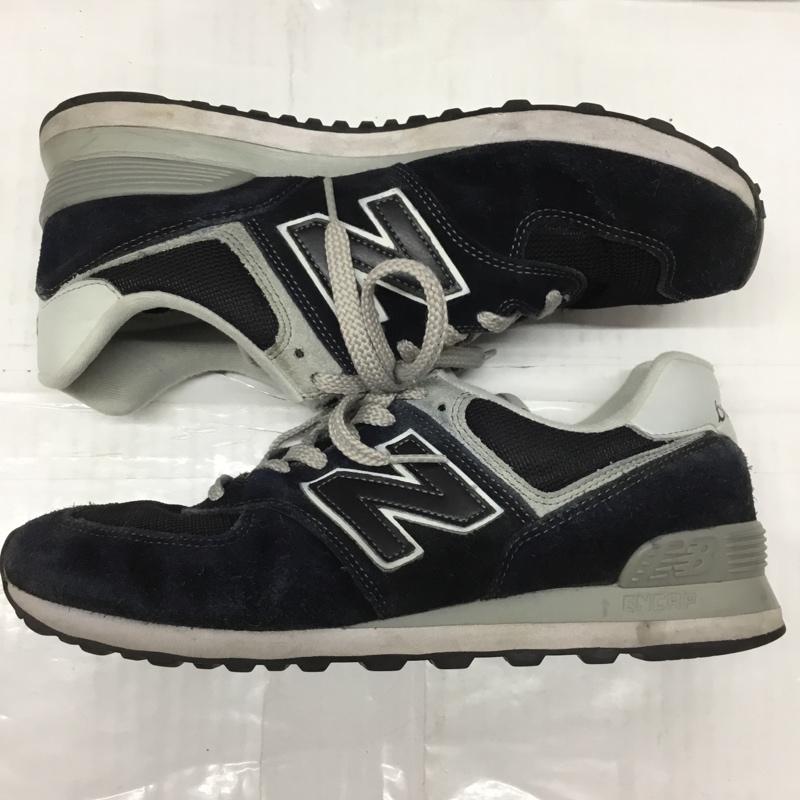 ニューバランス New Balance スニーカー スニーカー ML574EGK 27cm 27.0cm ロゴ、文字 紺 / ネイビー / X 灰 / グレー /  メンズ USED 古着 中古 10107584