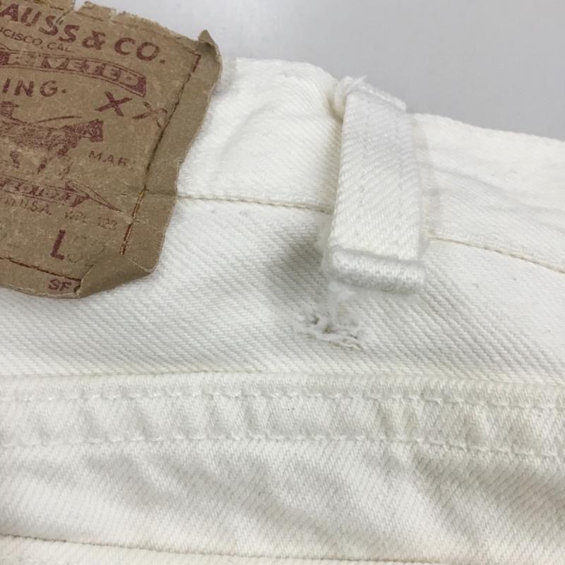リーバイストラウスアンドコー Levi Strauss & co. パンツ デニム、ジーンズ デニムパンツ ストレートパンツ ジーンズ 31インチ 無地 白 / ホワイト /  メンズ USED 古着 中古 10121108