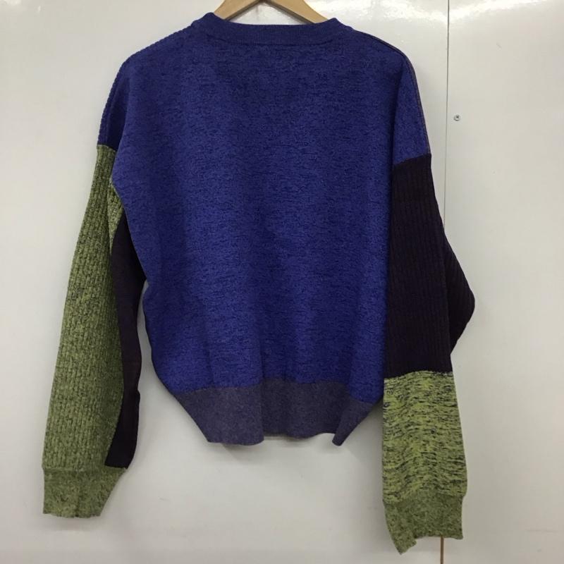 スライ SLY ニット、セーター 長袖 030GAZ70-4550 BLOCKING LIGHT KNIT TOPS FREE 無地 マルチカラー / マルチカラー /  レディース USED 古着 中古 10140579