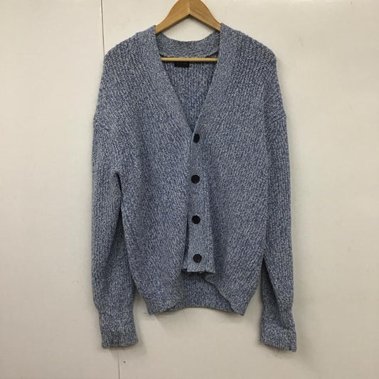 グリーンレーベルリラクシング green label relaxing カーディガン 長袖 XL 無地 水色 / ライトブルー /  メンズ USED 古着 中古 10131929