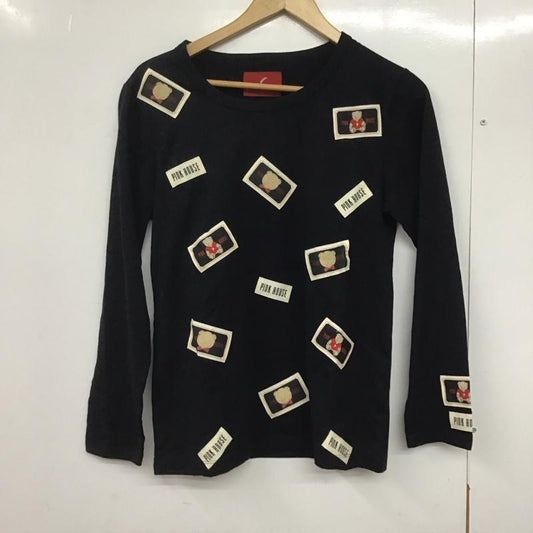 ピンクハウス PINK HOUSE Tシャツ 長袖 L プリント 黒 / ブラック /  レディース USED 古着 中古 10143371