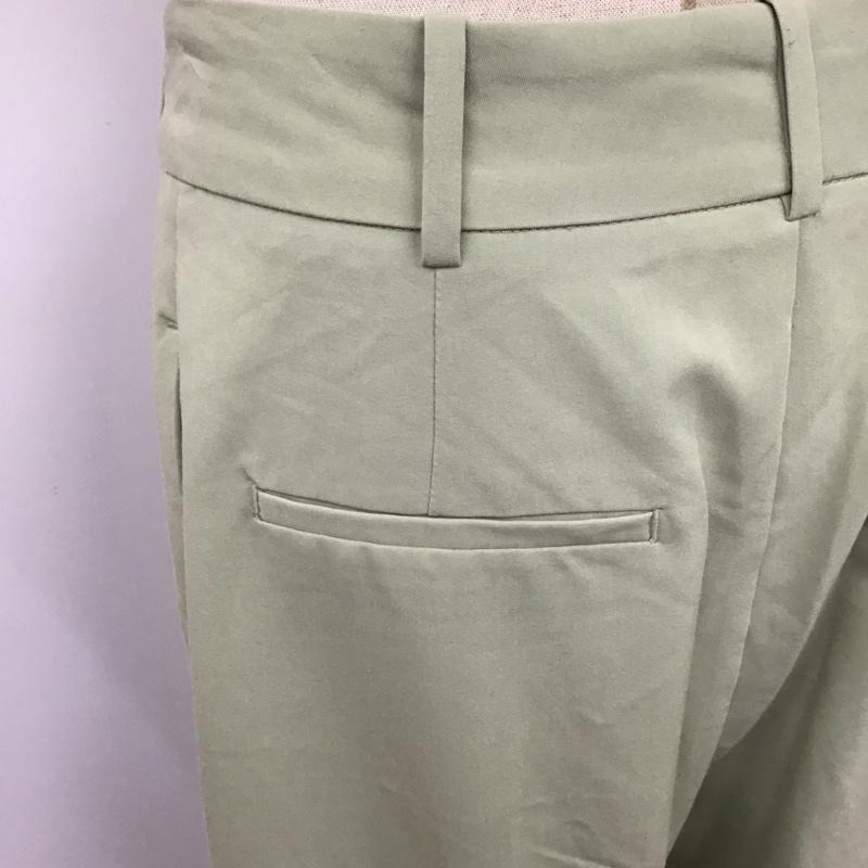 ザラ ZARA ボトムス ボトムス 8372 054 526 ハイウエストパンツ ワイドパンツ タックパンツ S 無地 薄緑 / ライトグリーン /  レディース USED 古着 中古 10118748