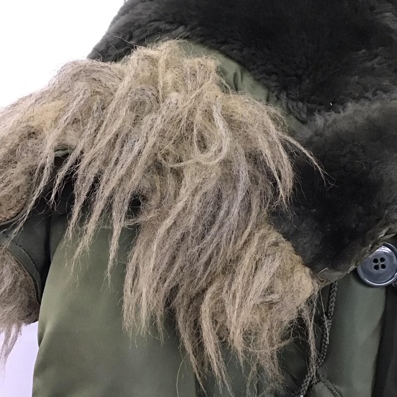 アルファインダストリー Alpha Industries ジャケット、上着 ジャンパー、ブルゾン usa製 N-2B ミリタリージャケット アウター L 無地 カーキ / カーキ /  メンズ USED 古着 中古 10130351