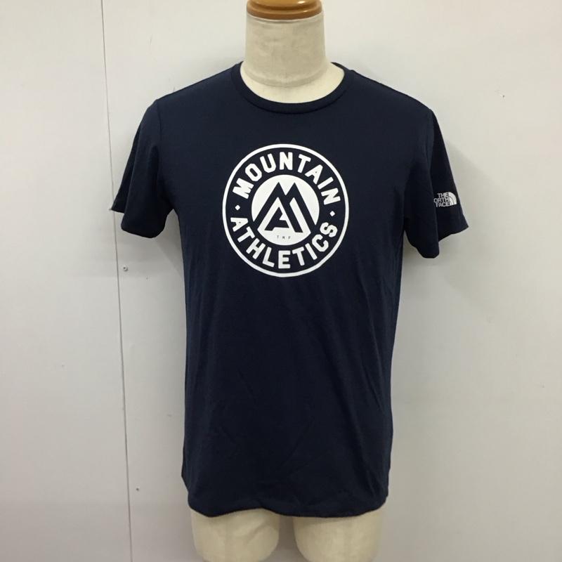 ザノースフェイス THE NORTH FACE Tシャツ 半袖 nt31781半袖カットソー プリントTシャツ L ロゴ、文字 紺 / ネイビー /  メンズ USED 古着 中古 10115399