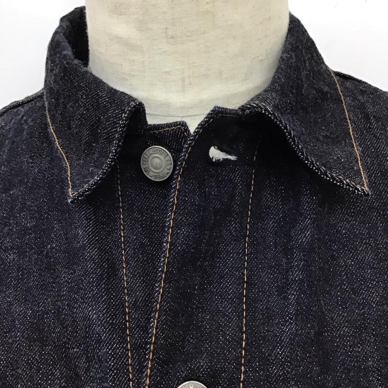 ザリアルマッコイズ THE REAL McCOY S ジャケット、上着 ジャケット、ブレザー デニムジャケット カラージャケット 長袖ジャケット Gジャン 42 無地 インディゴ / インディゴ /  メンズ USED 古着 中古 10115377