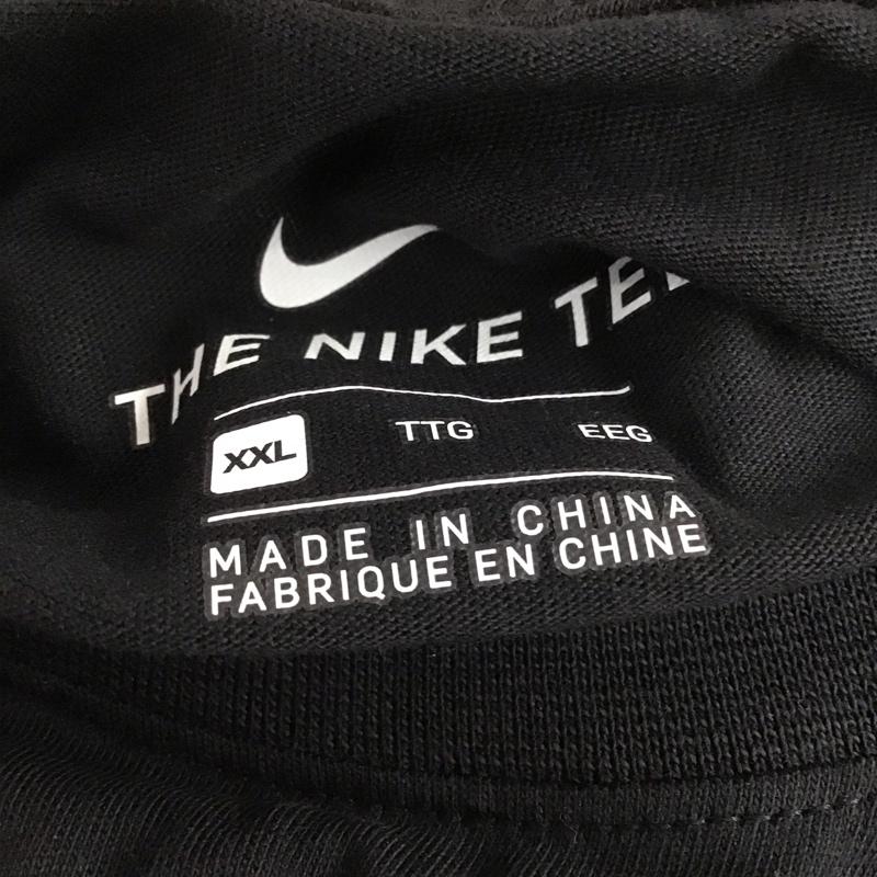 ナイキ NIKE カットソー 長袖 ar5194-010 ロングスリーブ Tシャツ 長袖カットソー XXL ロゴ、文字 黒 / ブラック /  メンズ USED 古着 中古 10132715