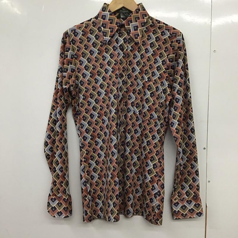 古着 USED シャツ、ブラウス 長袖 長袖シャツ 総柄シャツ カラーシャツ 古着 80s S プリント マルチカラー / マルチカラー /  メンズ USED 古着 中古 10148789