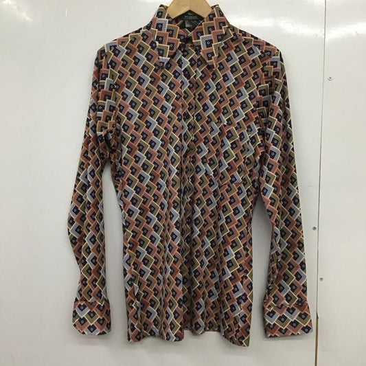 古着 USED シャツ、ブラウス 長袖 長袖シャツ 総柄シャツ カラーシャツ 古着 80s S プリント マルチカラー / マルチカラー /  メンズ USED 古着 中古 10148789