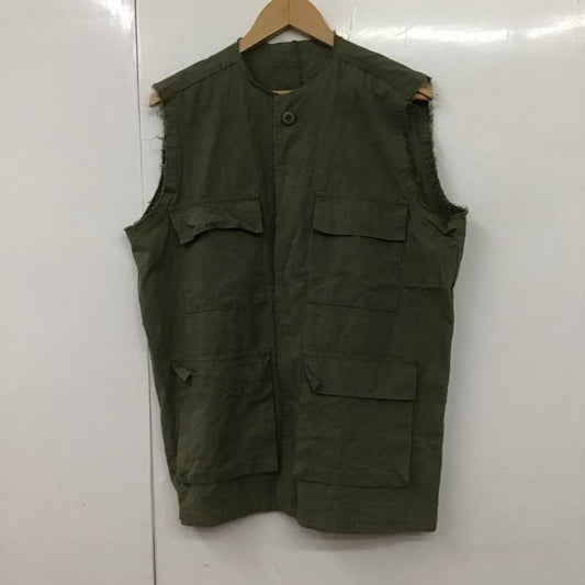 ミスティック mystic ベスト ベスト FREE 無地 カーキ / カーキ /  レディース USED 古着 中古 10130239