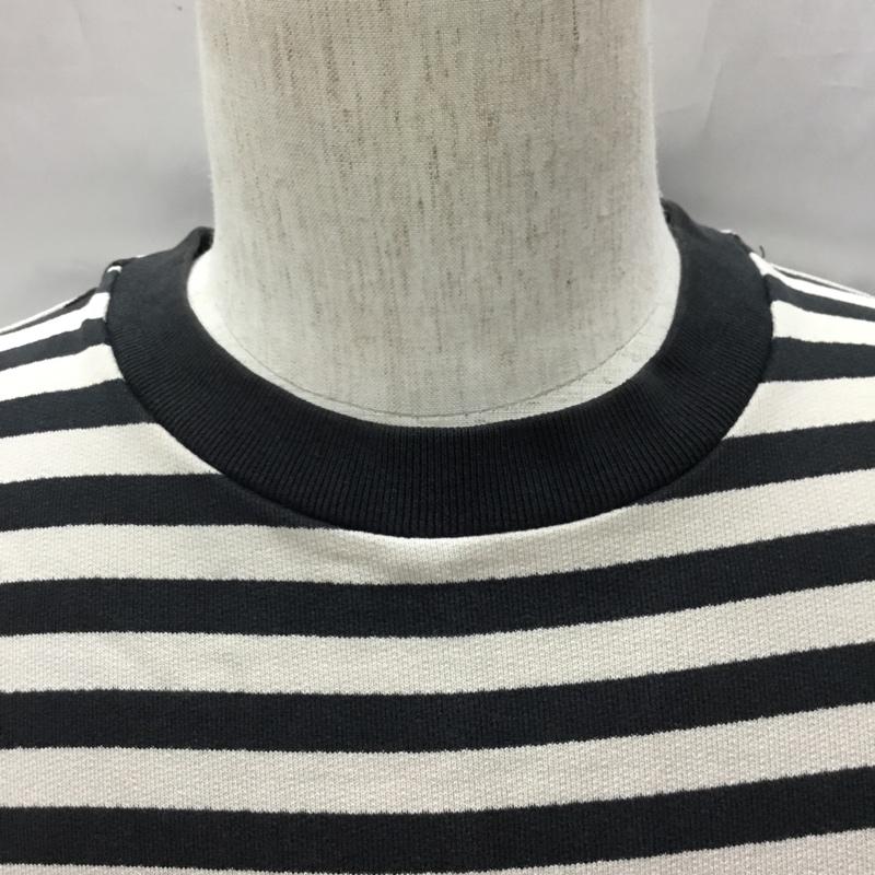 アベイシングエイプ A BATHING APE カットソー 長袖 長袖カットソー クルーネックカットソー ロングスリーブカットソー プリントTシャツ M ボーダー柄 黒 / ブラック / X ベージュ / ベージュ /  メンズ USED 古着 中古 10114788