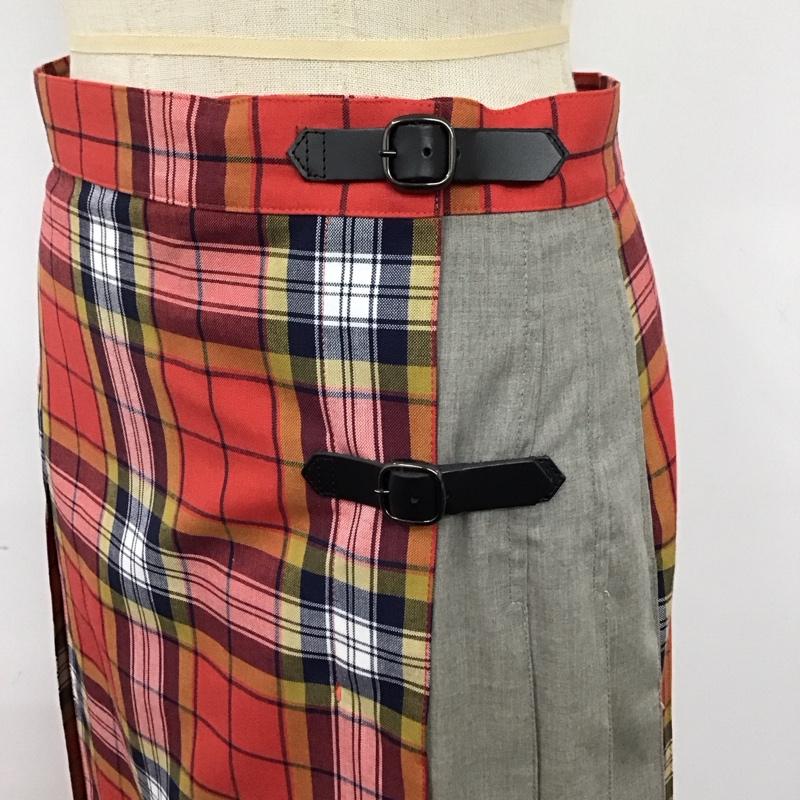 マッキントッシュフィロソフィー MACKINTOSH PHILOSOPH スカート ひざ丈スカート プリーツスカート チェックスカート 36 チェック マルチカラー / マルチカラー /  レディース USED 古着 中古 10121202