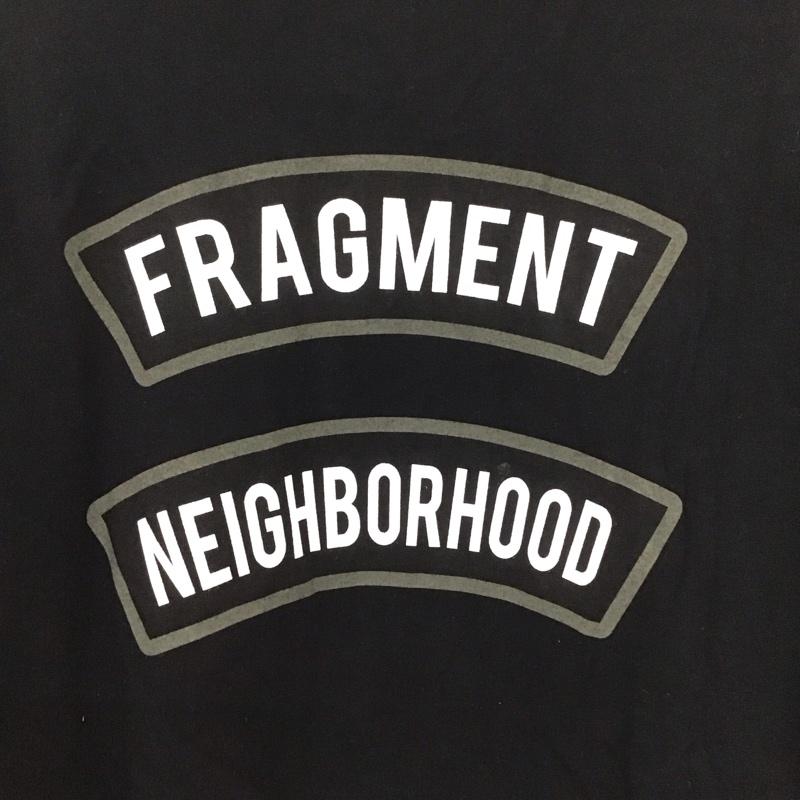 ネイバーフッド NEIGHBORHOOD Tシャツ 半袖 半袖カットソー プリントTシャツ クルーネックカットソー fragment 4 プリント 黒 / ブラック /  メンズ USED 古着 中古 10132679