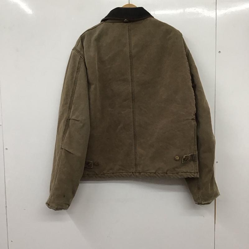 カーハート Carhartt ジャケット、上着 ジャケット、ブレザー ジップアップジャケット アウター 古着 80s 90s arctic traditional usa製 モカ L ロゴ、文字 マルチカラー / マルチカラー /  メンズ USED 古着 中古 10137107