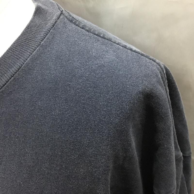 アディダス adidas Tシャツ 半袖 半袖カットソー プリントTシャツ クルーネックカットソー ロゴ、文字 紺 / ネイビー /  メンズ USED 古着 中古 10115769