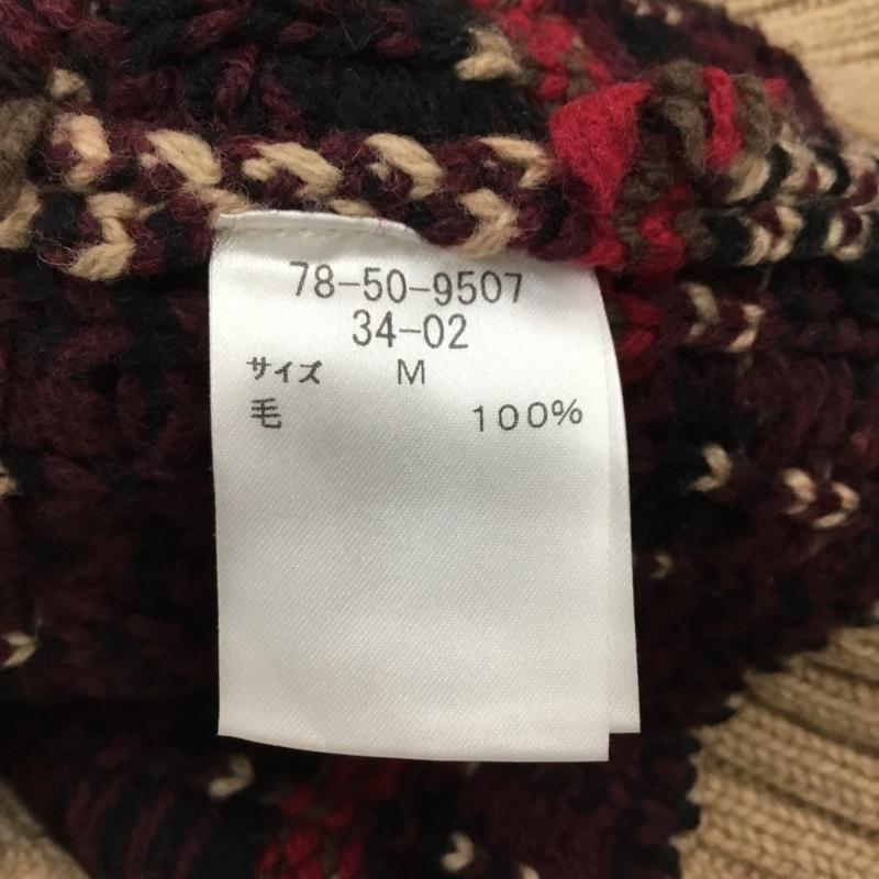 ニューヨーカー NEWYORKER ニット、セーター 長袖 長袖ニットカットソー ニット セーター クルーネックニット M 総柄 マルチカラー / マルチカラー /  メンズ USED 古着 中古 10113287